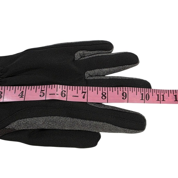 Isotoner Ultradry Gloves Unisex Black Gray M/L Cold Weather Warm Outdoor Lined - Picture 7 of 10